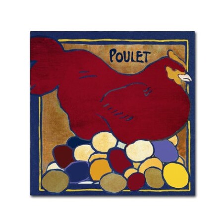 Trademark Fine Art Color Bakery 'Poulets II' Canvas Art, 18x18 ALI4433-C1818GG